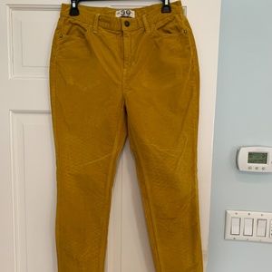 Free People Mustard Corduroy Regular Straight Leg Pant